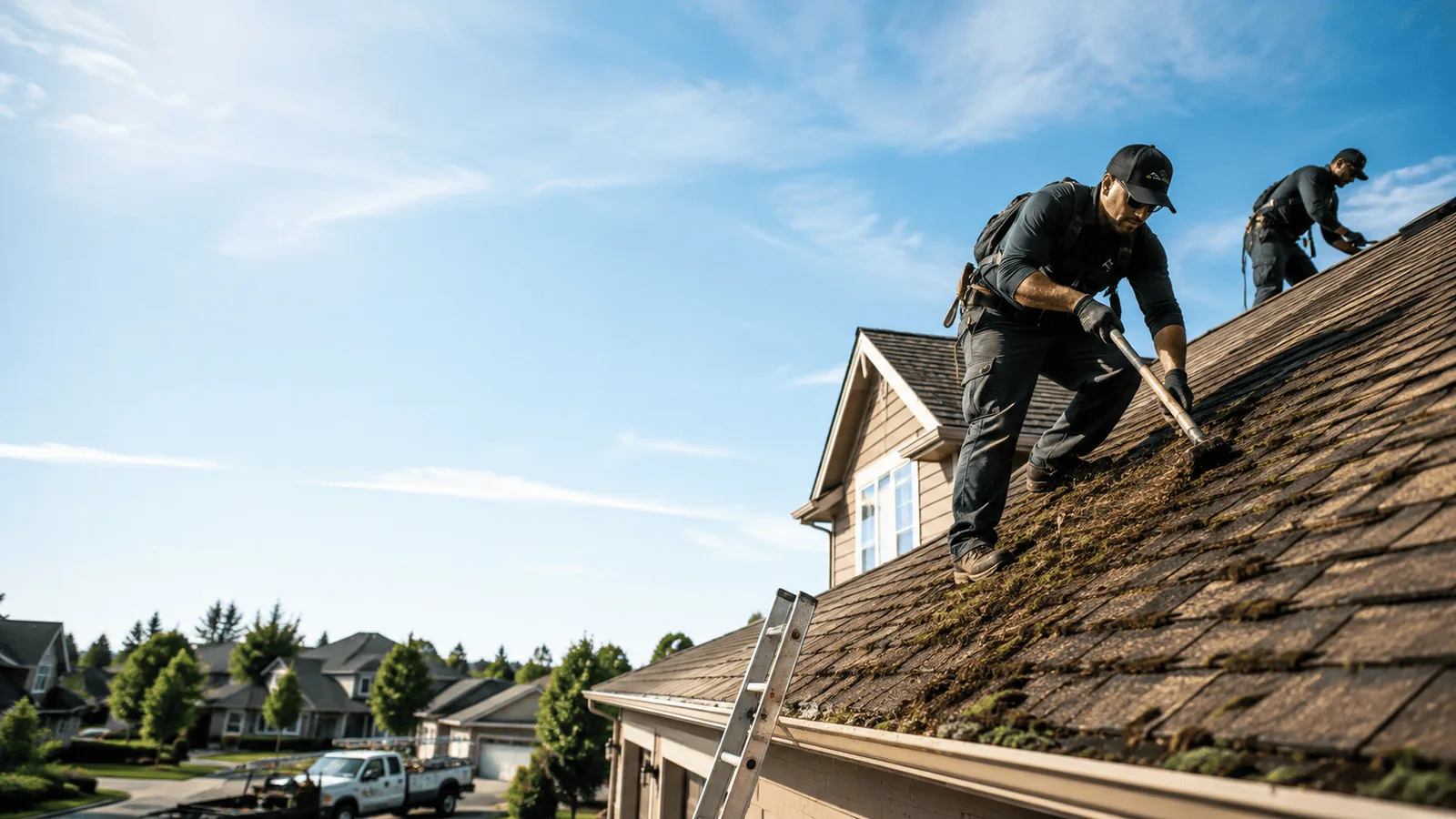 Roof Moss Removal in Aubrey, AR near me